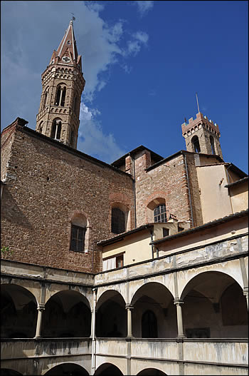 View of the bell tower of the Badia Fiorentina