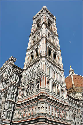 The campanile of the Duomo in Florence