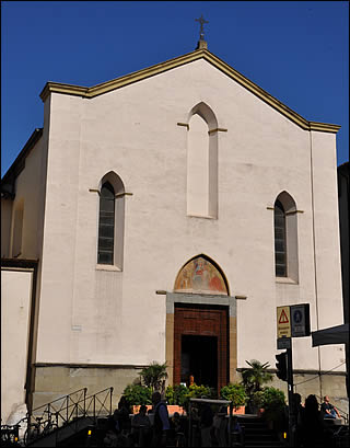 The faade of the church of Sant'Ambrogio