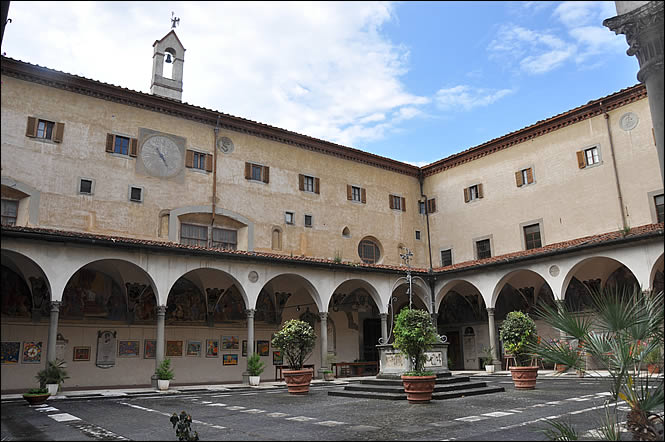 A fresco of the cloister of the dead.