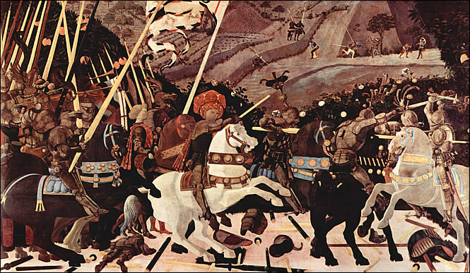 The Battle of San Romano by Paolo Uccello