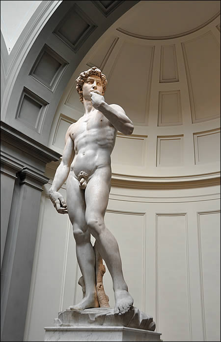 The David of Michelangelo