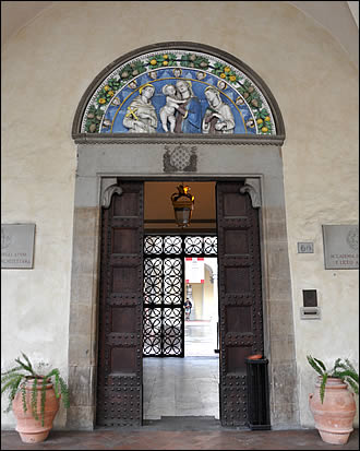 The entrance to the Galleria del Accademia