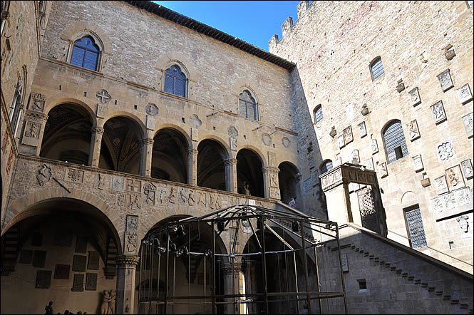 Courtyard of the Bargello Museum