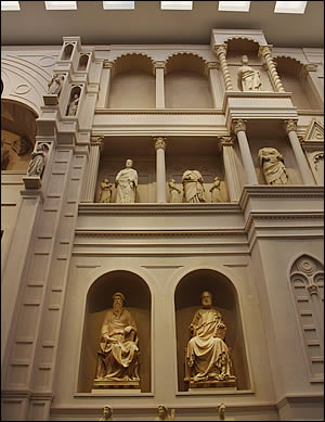 The reconstruction of the faade of the Duomo of Florence