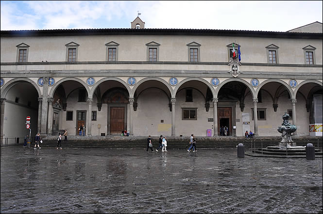 The square Santissima Annunziata