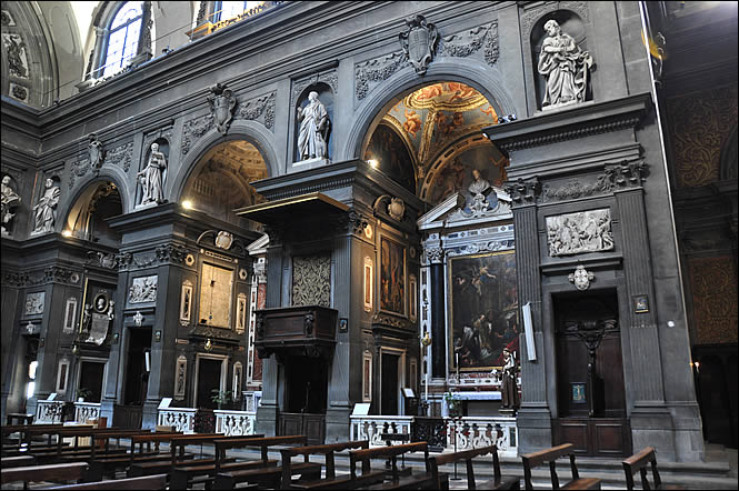 Interior view of the church of San Gaetano